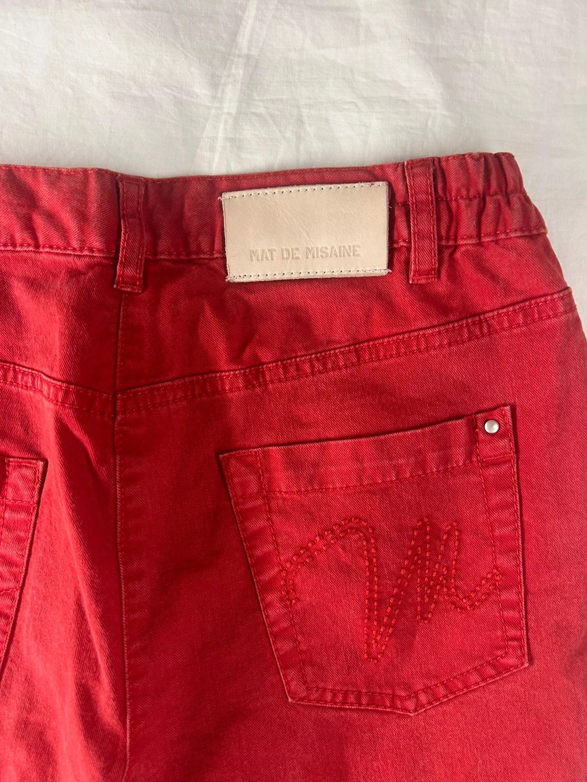 Mat de Misaine matte red skinny jeans size 38 – photo 15